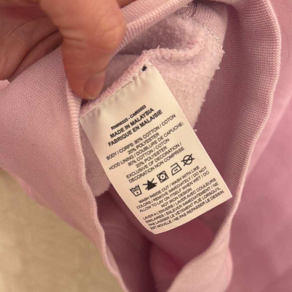 ⬇️ Nike Swoosh oversized hoodie in regal pink with double swoosh logo Size M - Picture 7 of 8